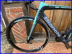 2020 BIANCHI ARIA SHIMANO105 Disc 55cm Carbon Aero Road Bike Matte Black/Celeste