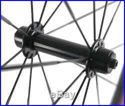 24/38/50/60/88mm Carbon Wheels 700C Bicycle Cycle Wheelset Basalt Braking Line