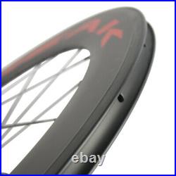 38/50/60/88mm Carbon wheelset 700C Clincher Windbreak Road Bike Basalt Braking