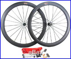 50mm Clincher Carbon Bicycle Wheels R13 Hub 700C 25mm width Road bike Wheelset