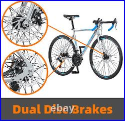 54cm Road Bike Shimano 21 Speed Mens Bicycle 700C wheels for men Dual Disc Brake