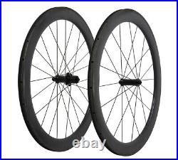 55mm Full Carbon wheelset Clincher Tubeless matt rim brake Road bicycle race 11s