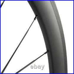 700C Carbon Wheels 38/50/60/88mm Road Bike Cycle Wheelset Basalt Braking surface