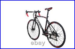 700C Road Bike Shimano 21 Speed Mens Bikes DIsc Brakes Bicycle 54cm New