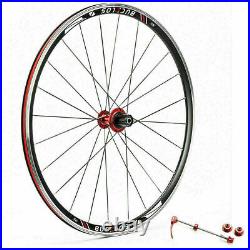 700C Road Bike Wheels QR Front Rear Wheelset Rim for 7-11S Shimano Clincher Tyre