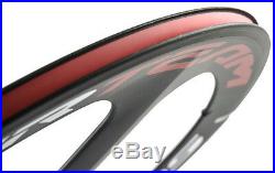 70mm Carbon Fiber Tri Spoke Wheelset Road/Track Bike Front+Rear Carbon Wheelset