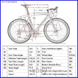 Aluminium Road Bikes Shimano 14 Speed Mens Racing Bicycle 700C wheels 54cm frame