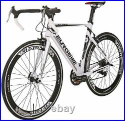 Aluminum Road Bike Shimano 14 Speed 54Cm Frame Mens Bicycle 700C White