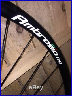 Ambrosio i20 11 Speed 700c Road Racing Bike Wheels Shimano Black Sealed Bearings