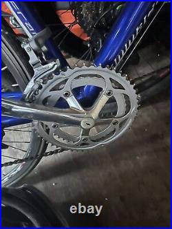 Ammaco XRS700 Road bike metallic blue barely used Shimano Accera gears
