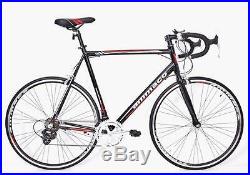 Ammaco Xrs650 Mens Alloy Racing Road Bike Shimano 14 Speed Frame 59cm Black/red