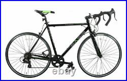 Basis Tourmalet Adult Road Race Bike Alloy 700c Wheel Shimano 7Speed Black Green