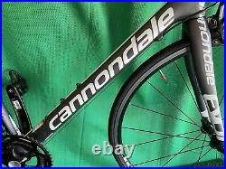 Cannondale Supersix Evo 6 Shimano 105 Full Carbon Road Bike 56CM Black White