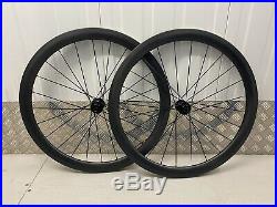 Disc Brake Road Bike Wheels Carbon Clincher Tubeless Disc Brake 45mm Wheelset