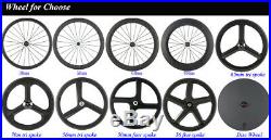 Front 60mm Rear 88mm Clincher Wheels Road Bike Carbon Wheelset 700C Cycling Race