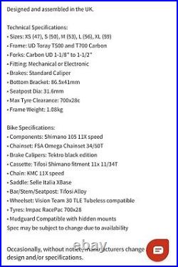 Full Carbon Shimano 105 Tifosi Scalare Road Bike
