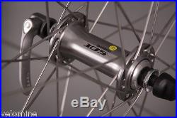 H Plus Son Archetype Silver Rims Shimano 105 Road Bike Wheelset 8 9 10 11 Speed
