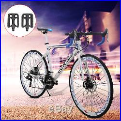 Mens 700C Racing Road Bike 21 Shimano TX30 Gears Aluminium Highway Road Bicycle