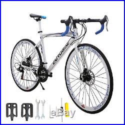 Mens 700C Racing Road Bike 21 Shimano TX30 Gears Aluminium Highway Road Bicycle