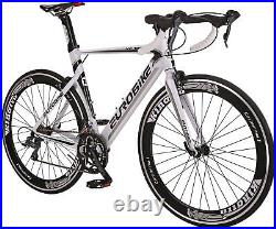 Mens Aluminum Road Bike, Shimano 14 Speed 54CM Frame 700C Commuter Racing Bicycle