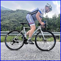 Mens Road bike, Shimano 21 Speed, 54cm Road Bikes For men, 700C Bicycle Disc Brakes