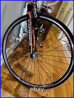 Orbea aqua road bike size 57 black/orange good condition Shimano serviced