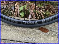 Oval 524 Thru Axle/QR Tubeless/Clincher Road Bike Disc Wheelset Wheels 11 Speed