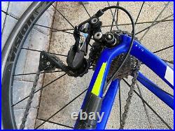 Planet X EC130E carbon road bike racing blue aero used shimano 105