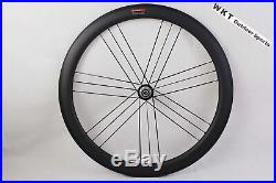 R36 50mm Clincher carbon bicycle road bike wheels cycling wheelset 18 21 holes