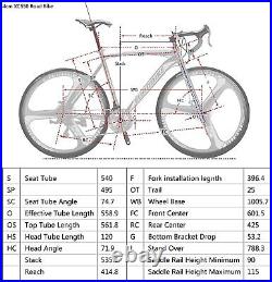 Road Bike, 54cm Adults Bicycle, Shimano 21 Speed with disc Brake, 700C Mens Bikes