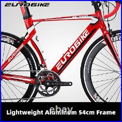 Road Bike, 54cm Aluminum Mens Road Bike, Shimano 14 Speed 700C Racing Bicycle New