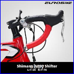 Road Bike, 54cm Aluminum Mens Road Bike, Shimano 14 Speed 700C Racing Bicycle New