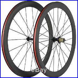 SUPERTEAM 50mm Clincher Carbon Wheels R13 Carbon Road Bike Wheelset Basalt Brake