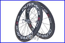 Shimano Dura-Ace WH-7850 C75 Carbon Tubular Road Bike Wheel Set 700c