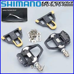 Shimano PD-R8000/R7000/R550/R540/5800 Clipless Pedals with SH11 Road Bike Cleat