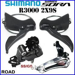 Shimano Sora R3000 2X9 Speed Road Bike Groupset Front Rear Derailleurs Shifter