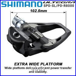 Shimano Ultegra PD-R8000 Carbon SPD-SL Road Bike Pedals Standard Type & SM-SH11
