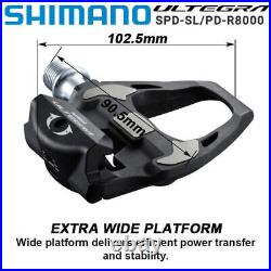 Shimano Ultegra PD-R8000 SPD-SL Carbon Pedal 9/16 Road Bike Cycling SH11 Cleat