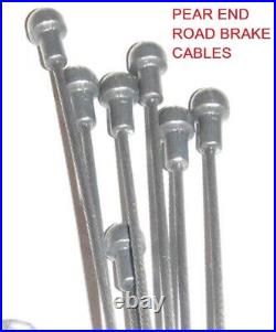 Stainless Steel Road Racing Bike Brake Pear End Inner Cables 2 5 10 20 50 100