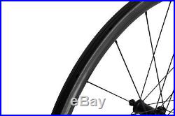 Straight Pull Full carbon wheels Clincher Tubeless 700C Road bike rim Matt 30mm