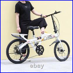 Ultralight Foldable Bike 20 Mountain Bicycle Shimano 7 Speed with Disc Brakes