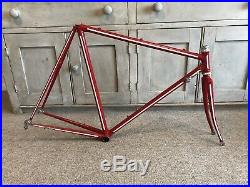 Vintage Steel Low-Profile Road Racing Bike Frame Shimano Campagnolo Reynolds 531