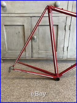 Vintage Steel Low-Profile Road Racing Bike Frame Shimano Campagnolo Reynolds 531