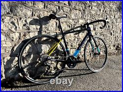 Wilier Garda Carbon Disc Road Bike Shimano 105 Di2 Black Astana Blue Medium