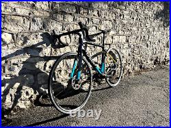 Wilier Garda Carbon Disc Road Bike Shimano 105 Di2 Black Astana Blue Medium