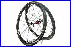 Williams 38 Road Bike Wheel Set 700c Carbon Tubular Shimano 10 Speed