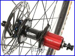 Zipp 303 Firecrest 11s Carbon Tubular Disc Road Gravel Bike Wheelset Shimano QR