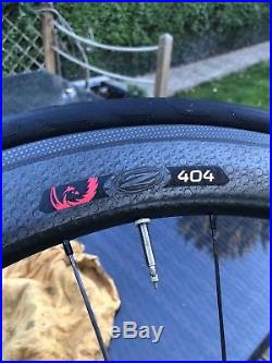 Zipp 404 Firecrest road bike wheelset 700c clincher (Shimano/sram)