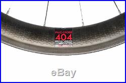 Zipp 404 Pave-Cross Road Bike Wheel Set 700c Carbon Tubular Shimano 10 Speed