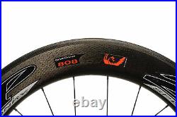Zipp 808/CycleOps Road Bike Rear Wheel 700c Carbon Clincher Shimano 11s